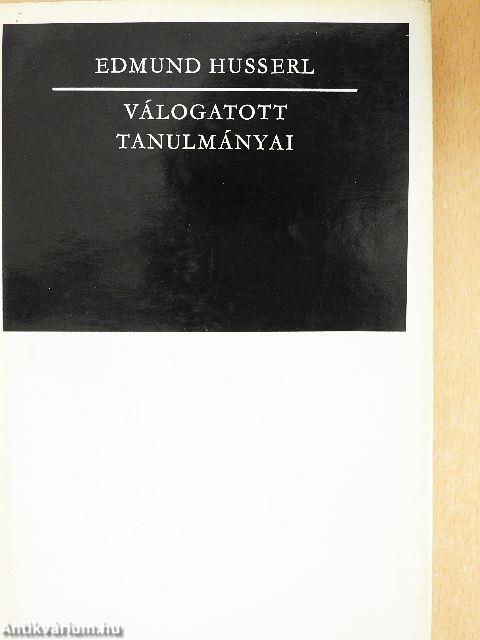 Edmund Husserl válogatott tanulmányai