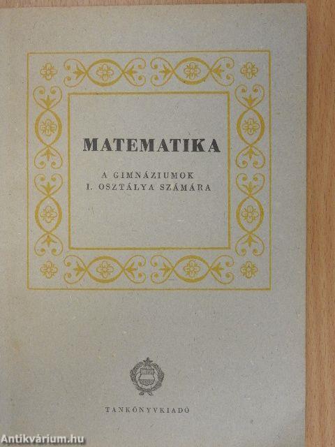 Matematika I.