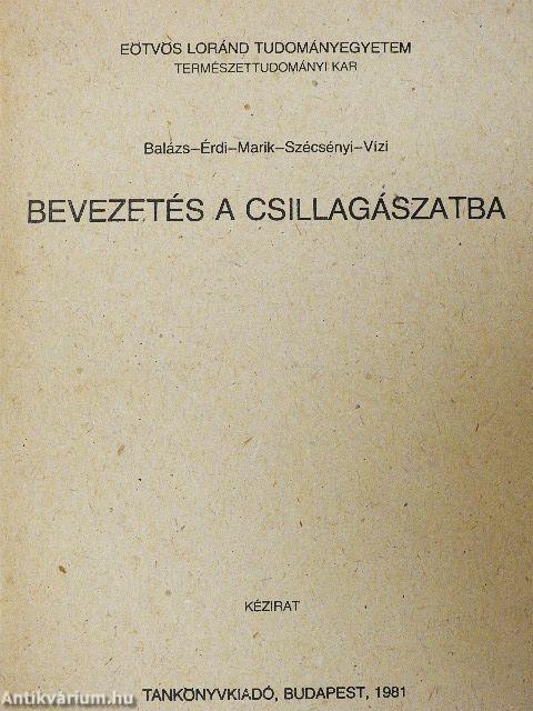 Bevezetés a csillagászatba