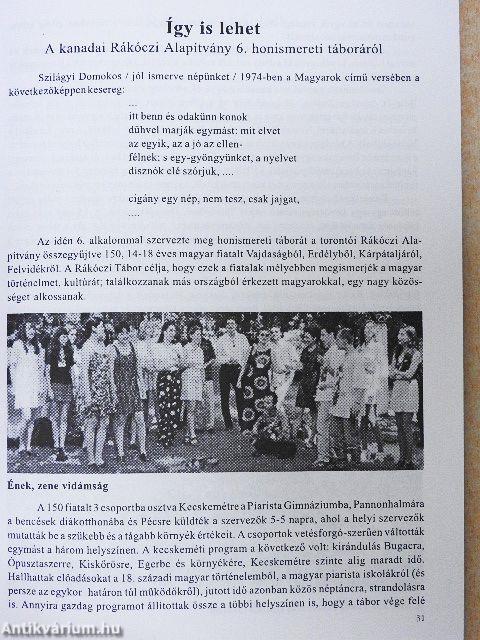 A kecskeméti Piarista Gimnázium évkönyve 1998/99.