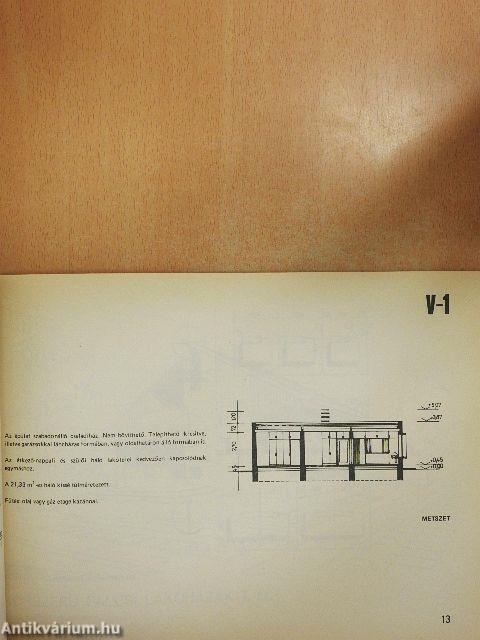 Ajánlott tervek, kísérleti épületek tervgyűjteménye 1975/2.
