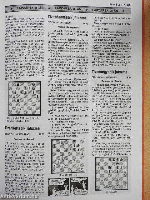 Sakkélet 1995. október 19.