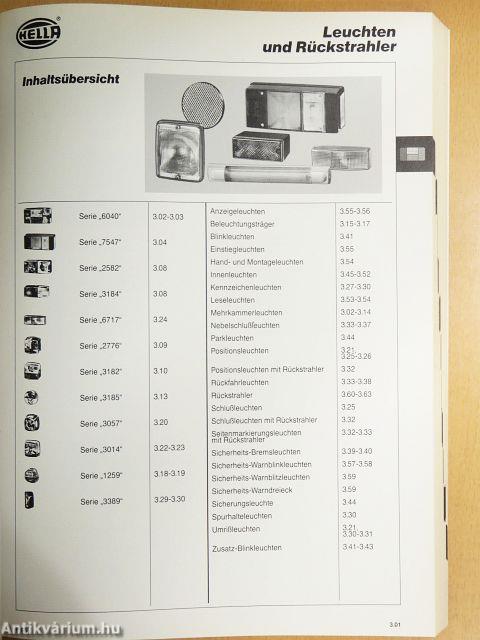 Ausrüstung für Personenkraftwagen 1995/96