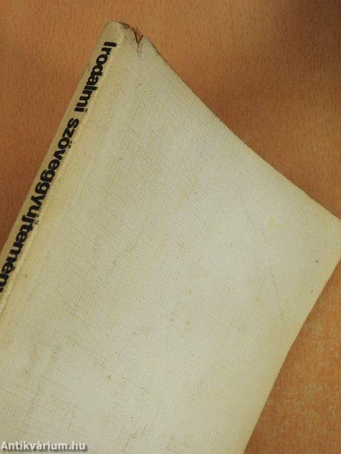 Irodalmi szöveggyűjtemény I.