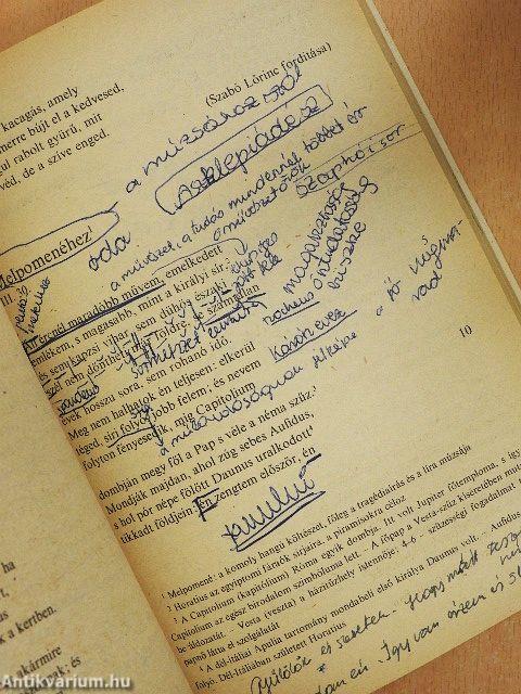 Irodalmi szöveggyűjtemény I.