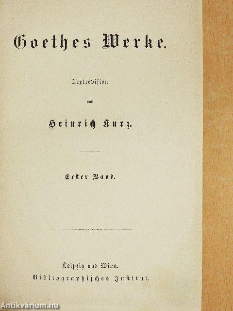 Goethes Werke 1-12. (gótbetűs)