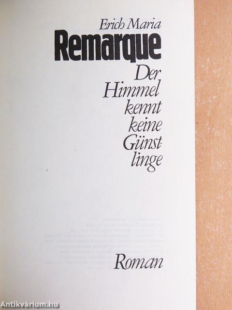 Der Himmel kennt keine Günstlinge