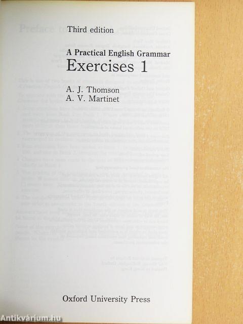 A Practical English Grammar Exercises 1-2