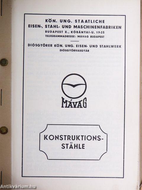 MÁVAG Konstruktionsstähle