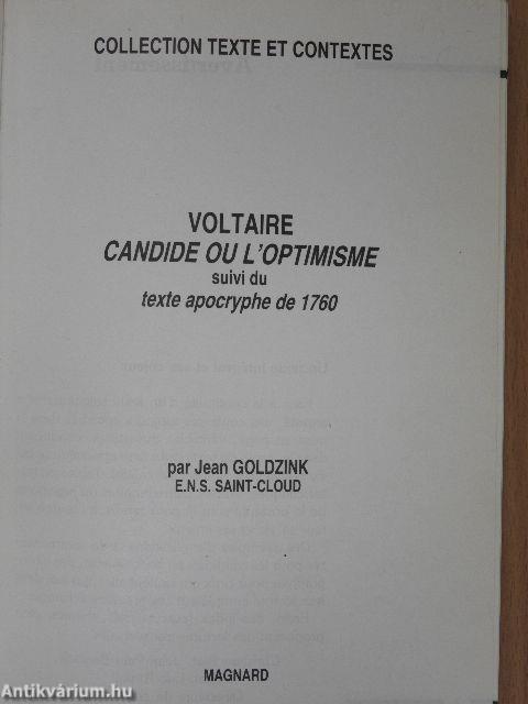 Candide ou l'optimisme