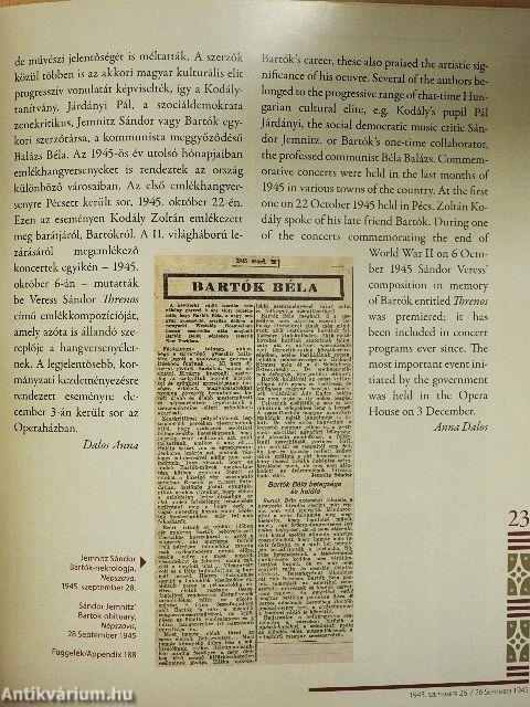 Bartók és kortársai