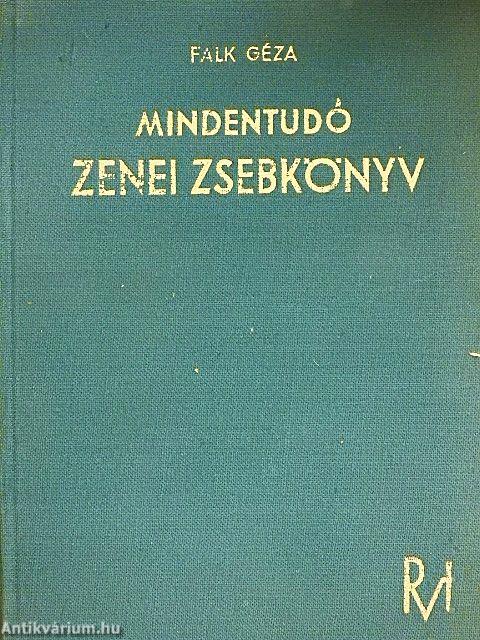 Mindentudó zenei zsebkönyv