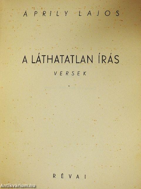 A láthatatlan írás
