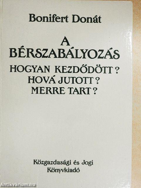 A bérszabályozás
