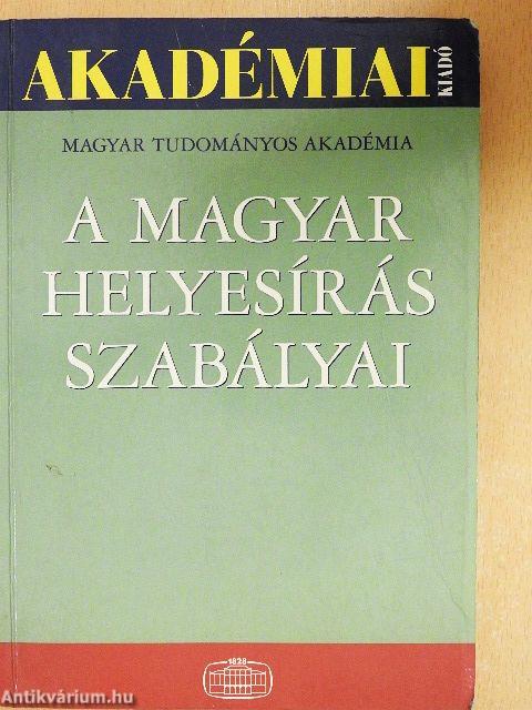 A magyar helyesírás szabályai