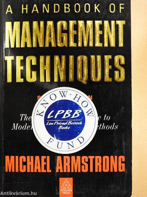 A Handbook of Management Techniques