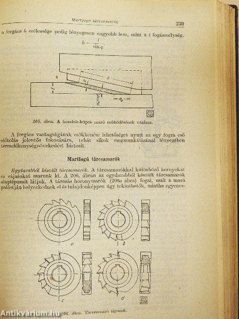 Forgácsolószerszámok szerkesztése és számítása