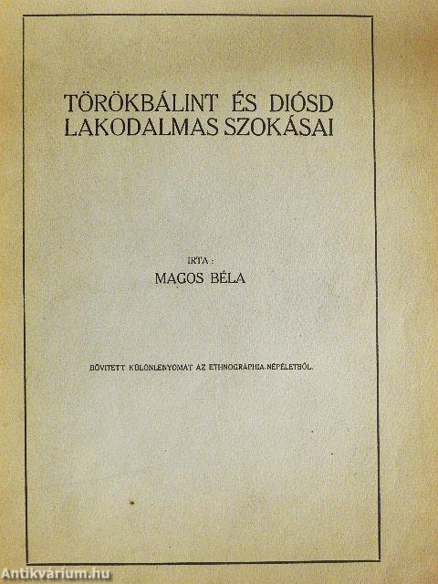 Törökbálint és Diósd lakodalmas szokásai