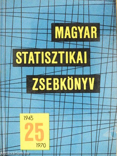 Magyar statisztikai zsebkönyv 1970.