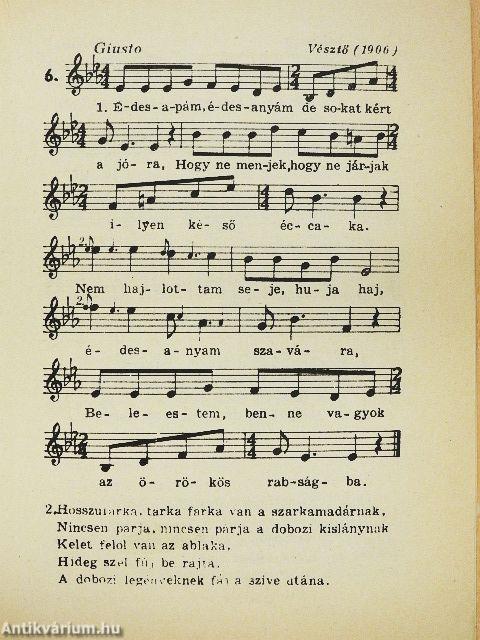 Magyar népdalok Bartók Béla gyűjtéséből