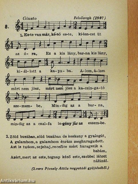 Magyar népdalok Bartók Béla gyűjtéséből