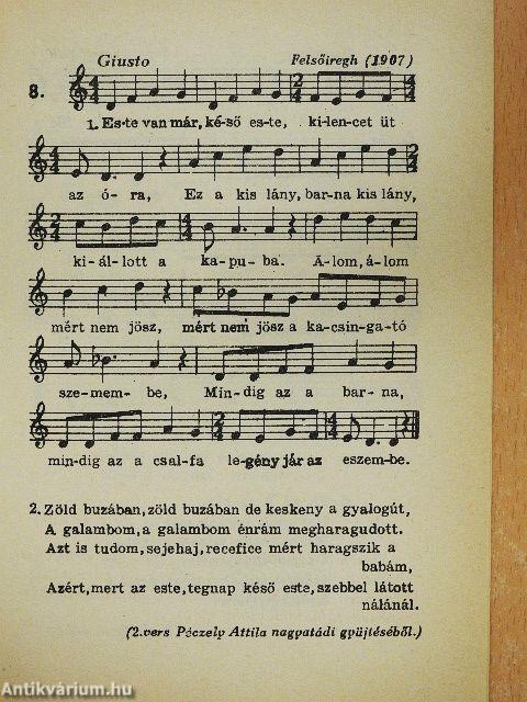 Magyar népdalok Bartók Béla gyűjtéséből