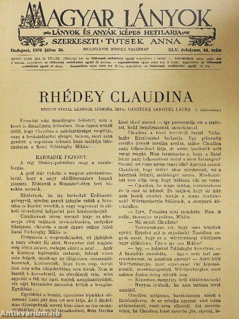Magyar Lányok 1939. július 30.