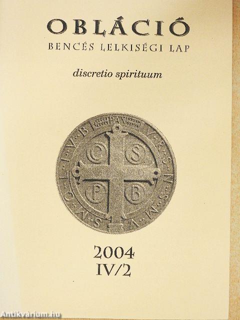 Obláció 2004. IV/2.