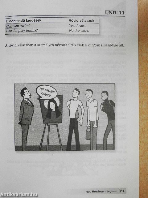 New Headway - Beginner - Angol-magyar szójegyzék és nyelvtani összefoglaló