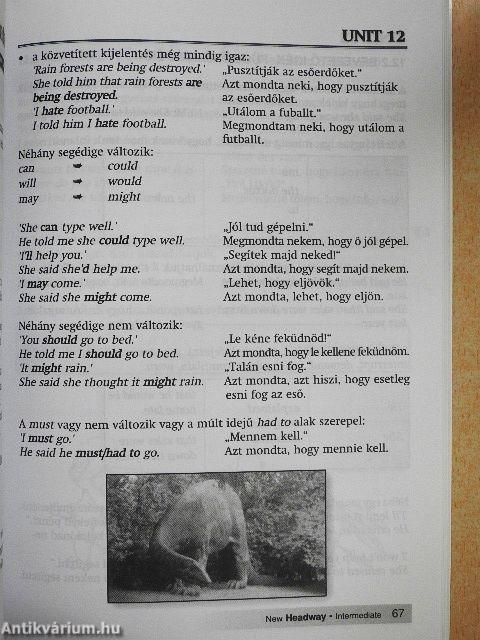 New Headway - Intermediate - Angol-magyar szójegyzék és nyelvtani összefoglaló