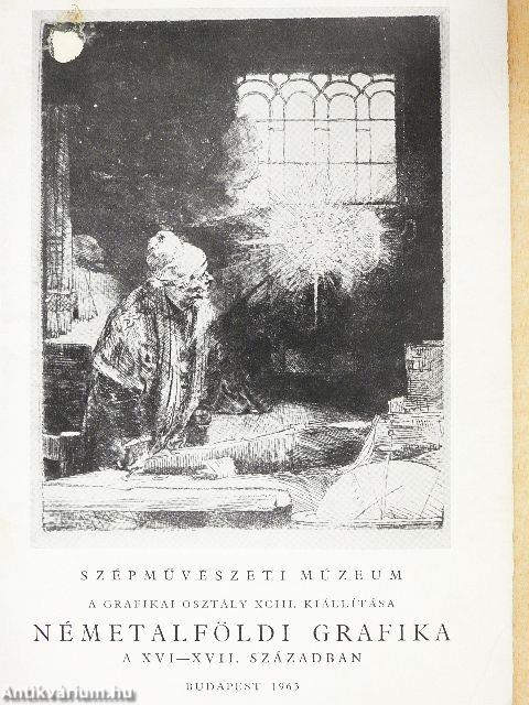 Németalföldi grafika a XVI-XVII. században