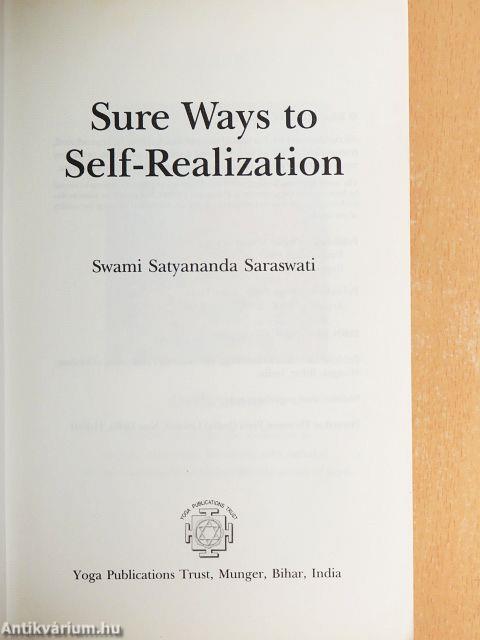 Sure Ways to Self-Realization