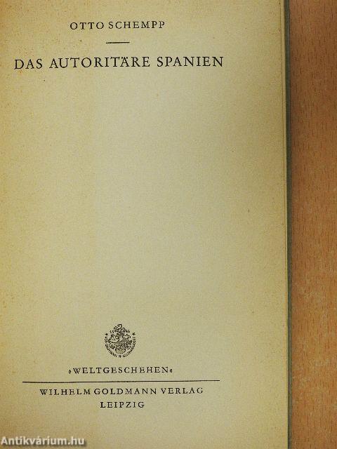 Das Autoritäre Spanien