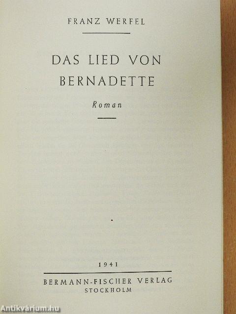 Das Lied von Bernadette