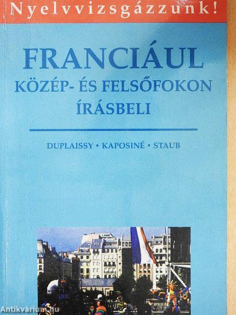 Franciául közép- és felsőfokon