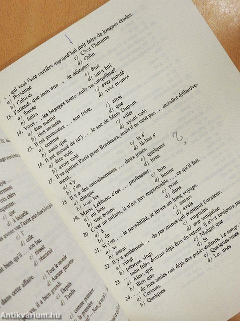 A francia nyelvvizsga ábécéje