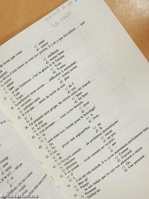 A francia nyelvvizsga ábécéje