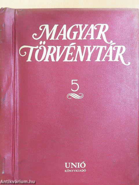 Magyar Törvénytár 5.