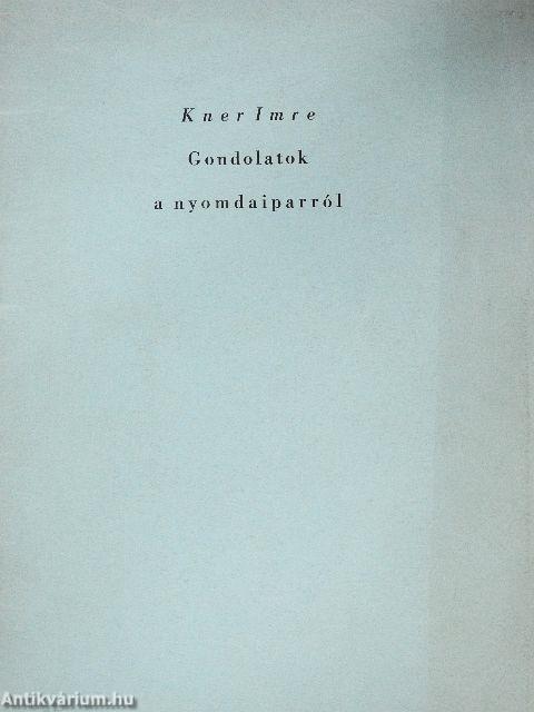 Gondolatok a nyomdaiparról