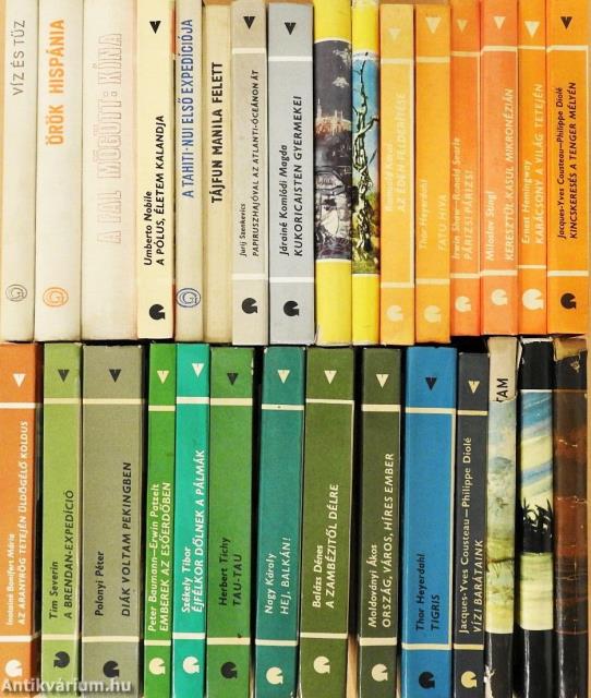 "30 kötet a Világjárók sorozatból (nem teljes sorozat)"