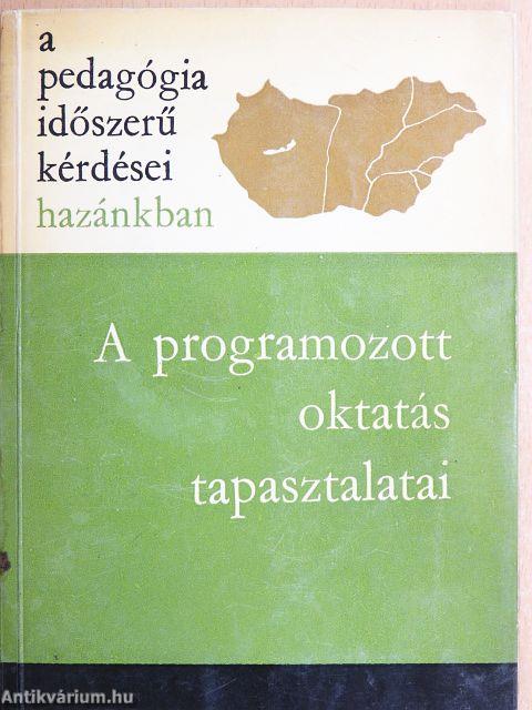 A programozott oktatás tapasztalatai