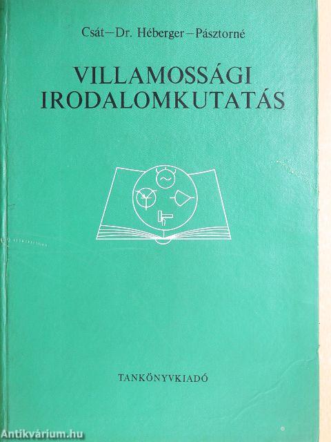 Villamossági irodalomkutatás