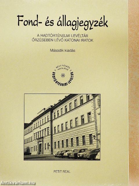 Fond- és állagjegyzék