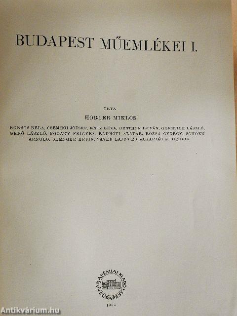 Budapest műemlékei I.