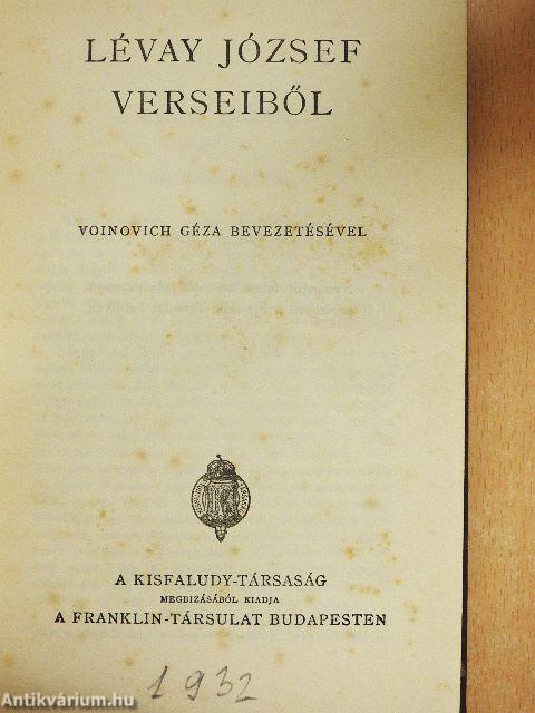 Lévay József verseiből