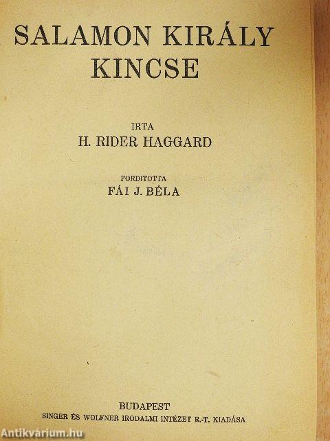 Salamon király kincse