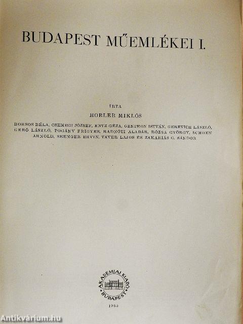 Budapest műemlékei I.