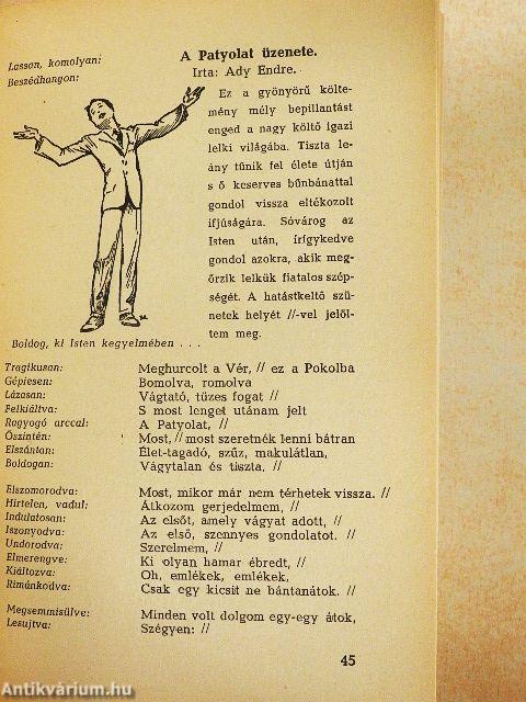 A szavalás, szinjátszás és rendezés művészete