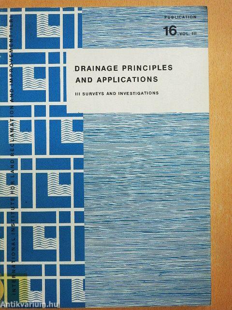 Drainage Principles and Applications III.