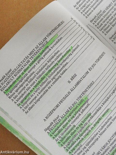 Egyetemes jogtörténet I.